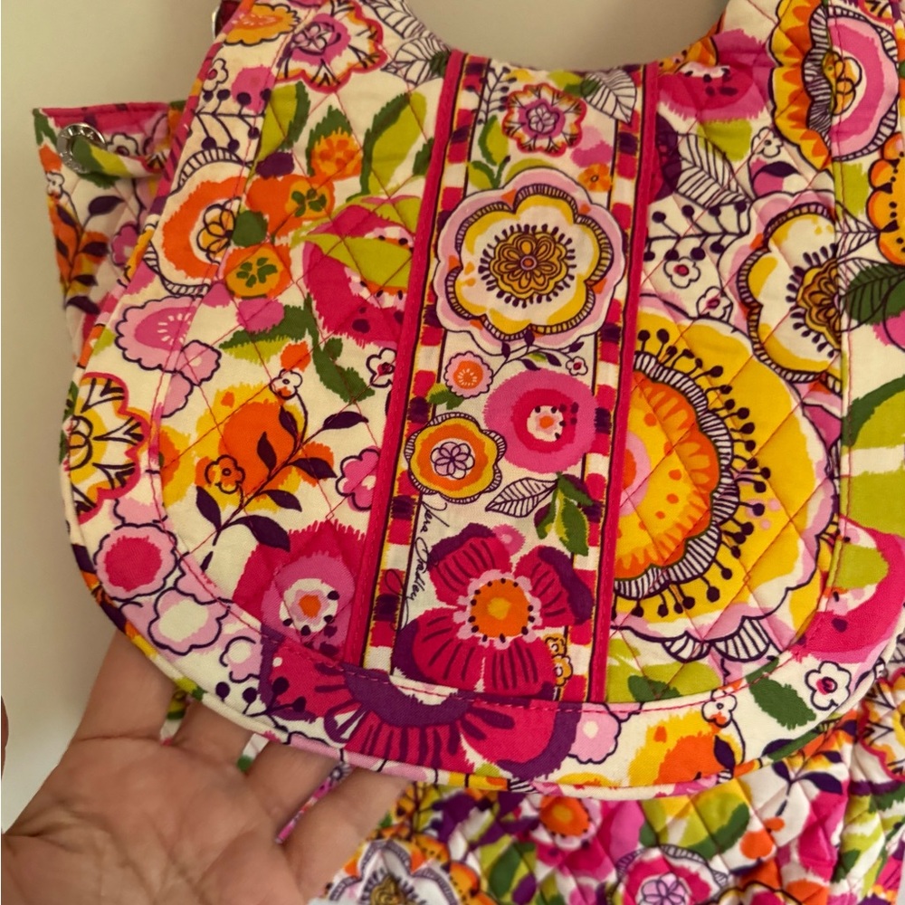 NWT Vera Bradley backpack convertible tote in Clementine pattern - Picture 3 of 15